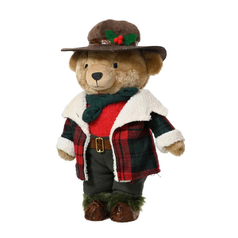 Ours En Peluche Champ tre Teddy Avec Manteau Et Chapeau Carreaux ours-en-peluche-champ-tre-teddy-avec-manteau-et-chapeau-carreaux