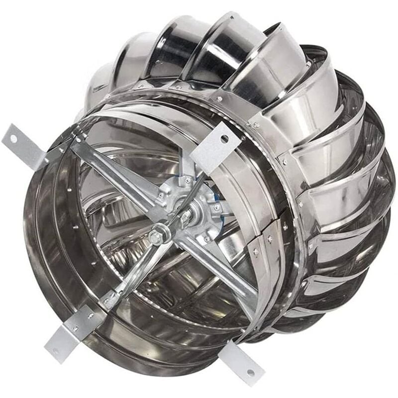 Extracteur De Fumées Rotatif Éolien Lnder - Hotte Désenfumage Acier Inoxydable 304 - Résistant Intempéries (100mm)