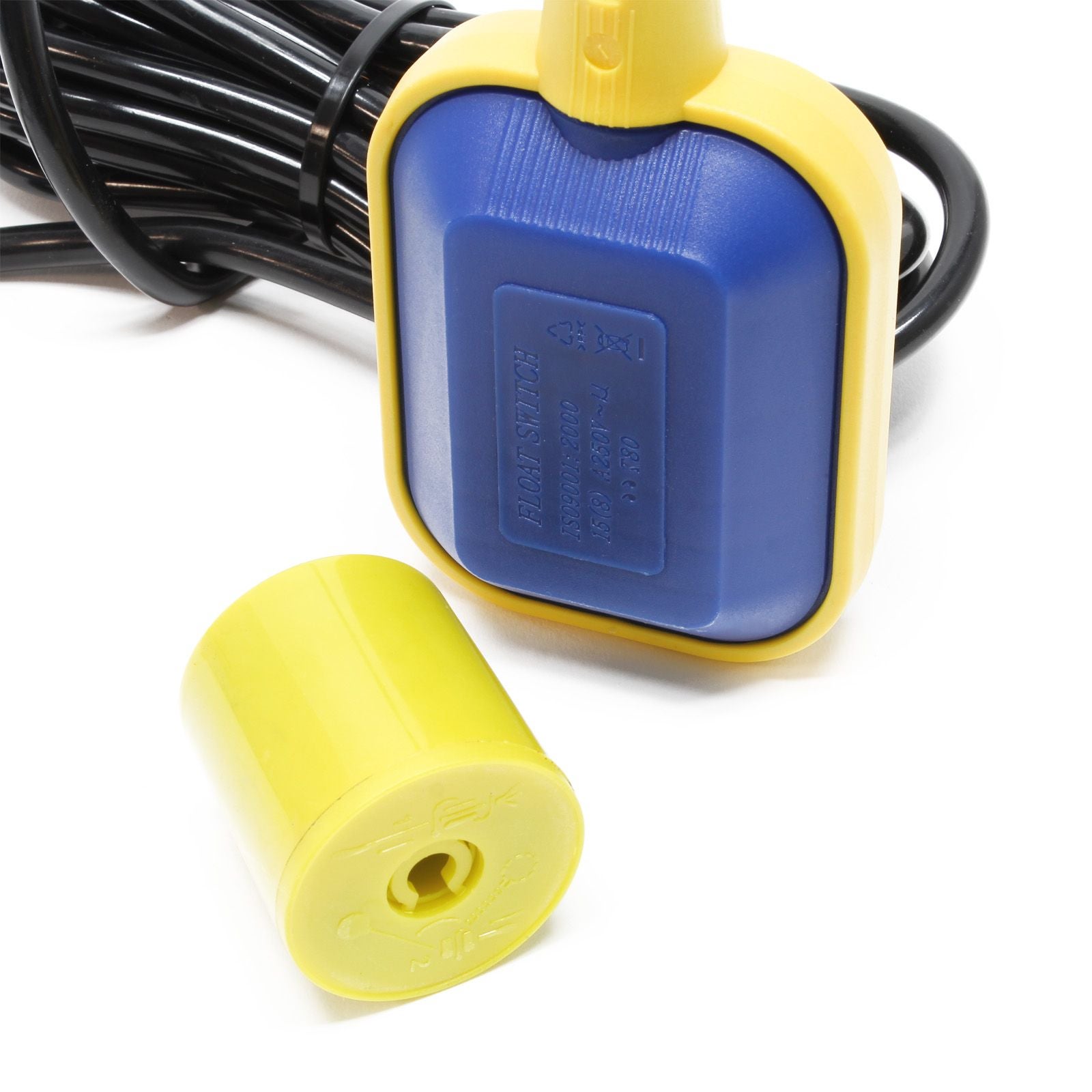 Interrupteur à Flotteur Rond 2m 250V 16A Pour Pompe Immergée - Neuf WilTec