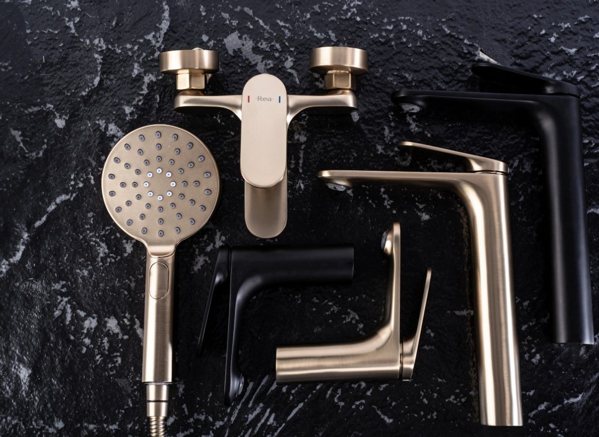 Robinet de baignoire REA Marco Brush Gold - 6