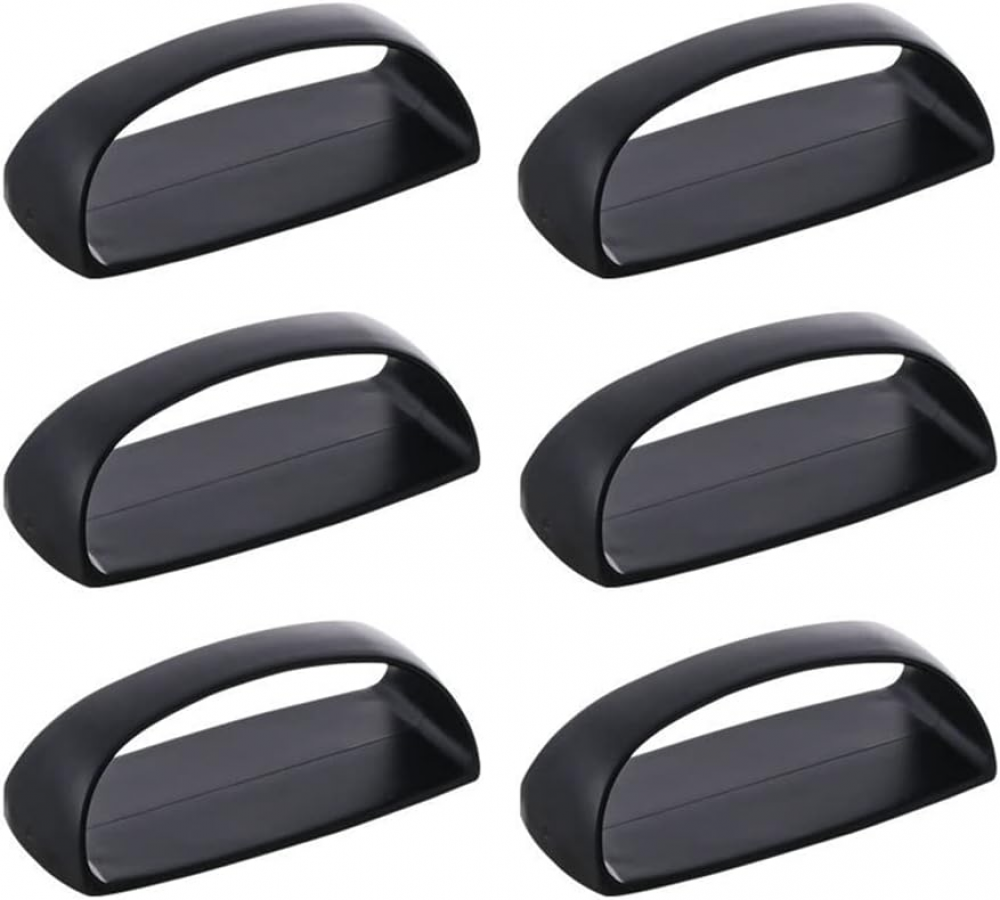 Samoprzylepnych uchwytów do szuflad, drzwi przesuwnych, okien szklanych i szafek. Nie wymaga wiercenia. Zestaw 6 sztuk (czarne).