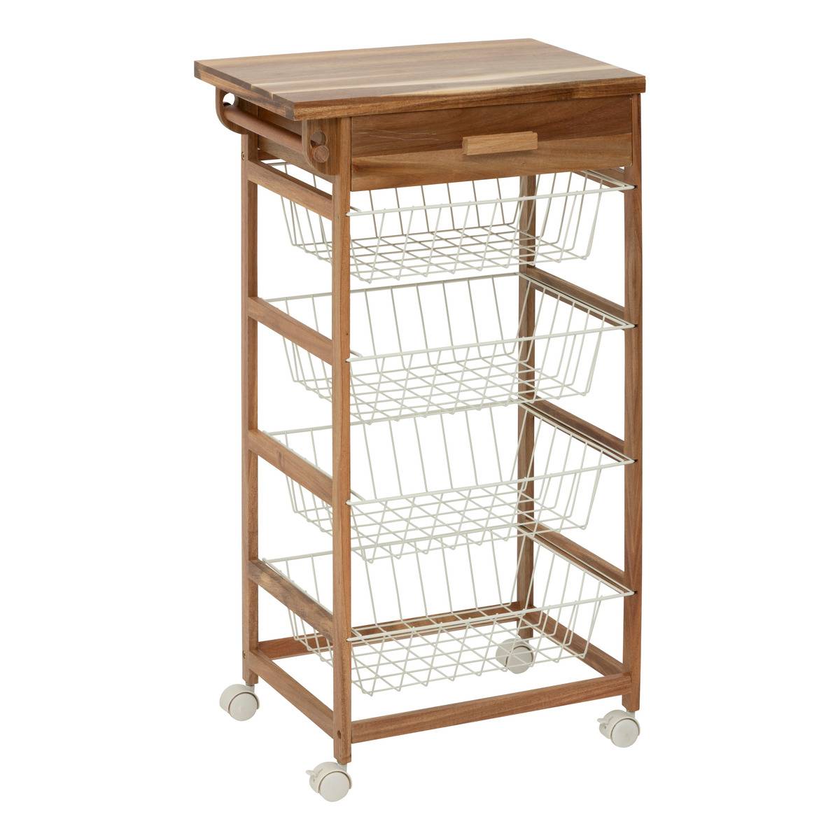5Five Simply Smart Aparador De Acacia 50X34.5x88.8cm 4 Niveles 5Five , Leroy Merlin