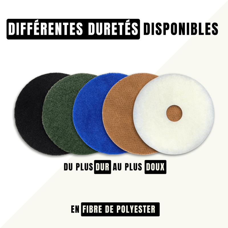 Pad blanc pour monobrosse Ø 406 - 1 pad - Harmony Béton - 3