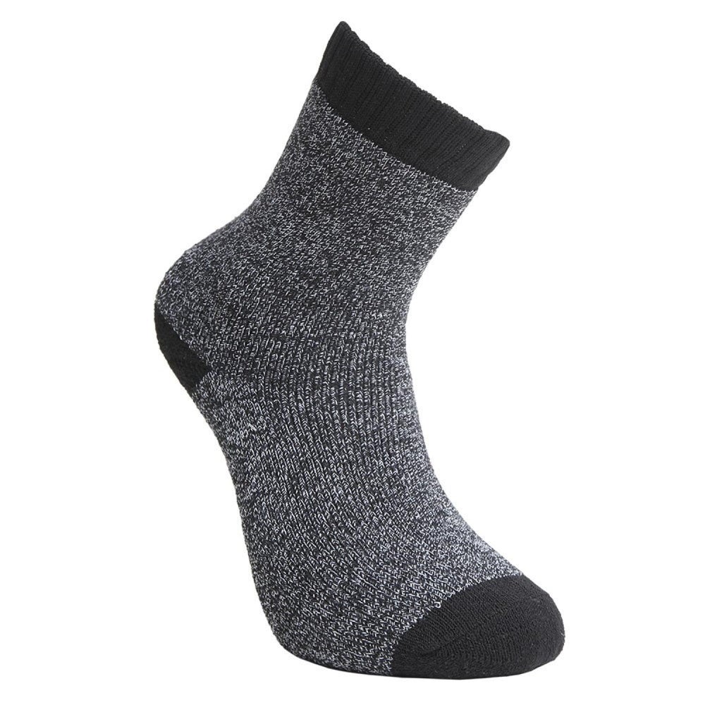 BILLY - LOT DE 5 PAIRES DE CHAUSSETTES - 9683 Gris chiné , Noir FR 39,42 - UK 6,8 - 3