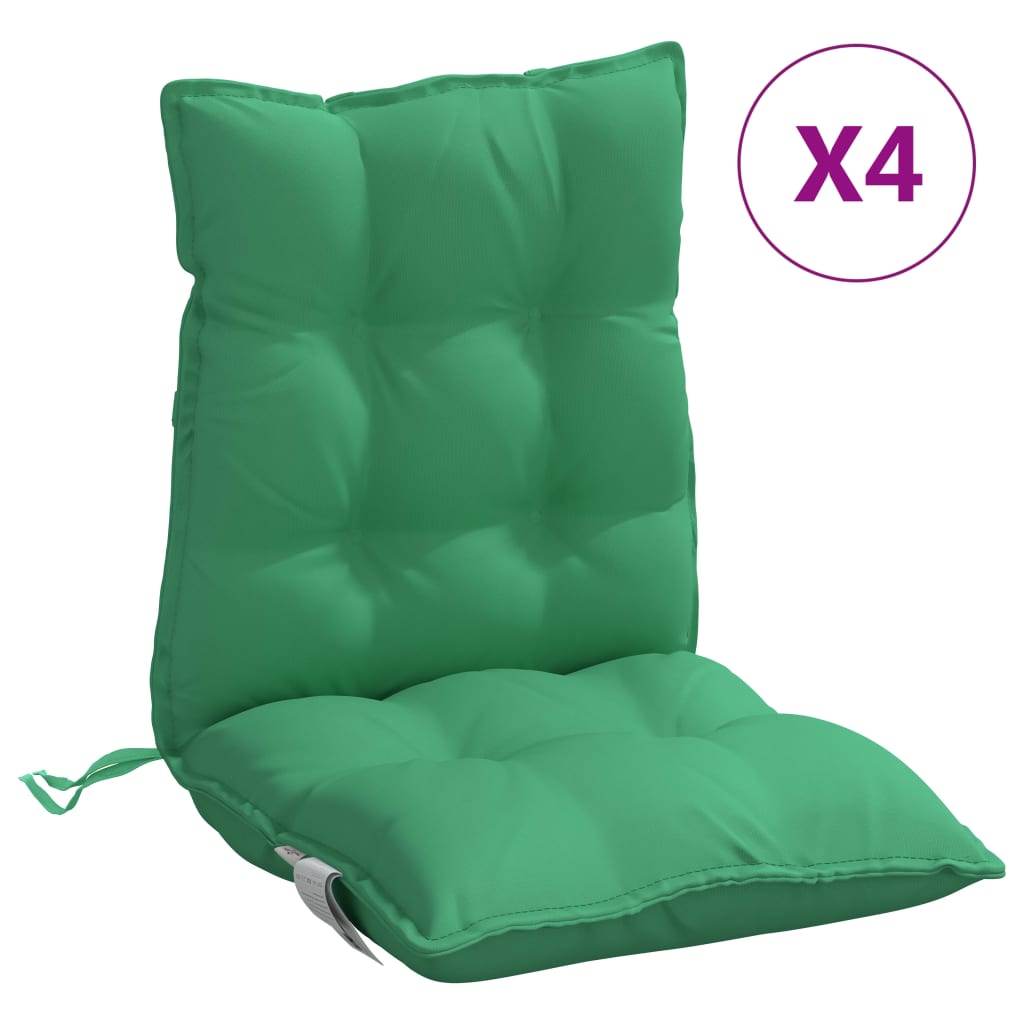 Coussin d'extérieur 4 pièces vert 100 x 50 x 7 cm - 2