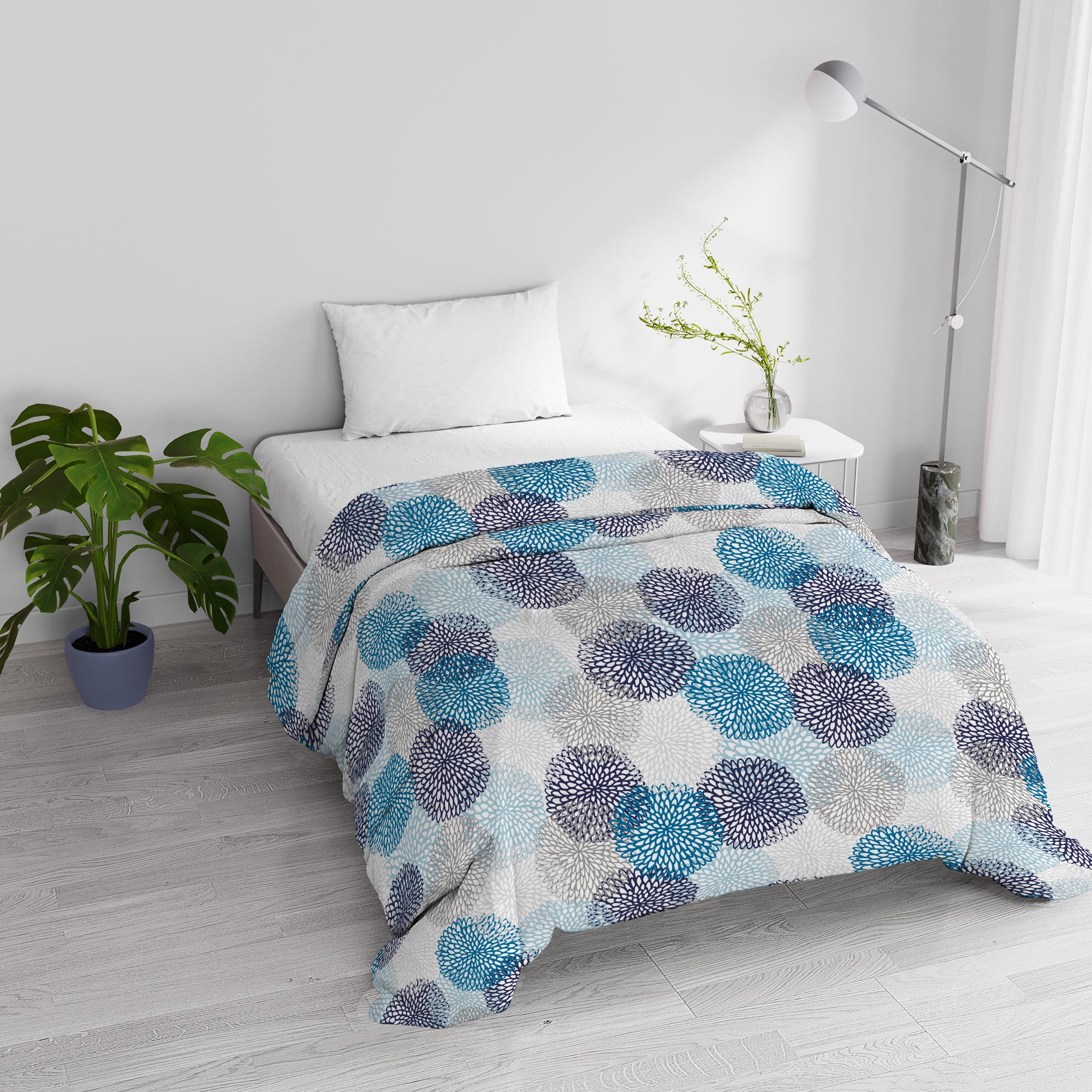 Couette d'hiver Basic, imprimée, 1 place, 160x245 cm, stars | Leroy Merlin