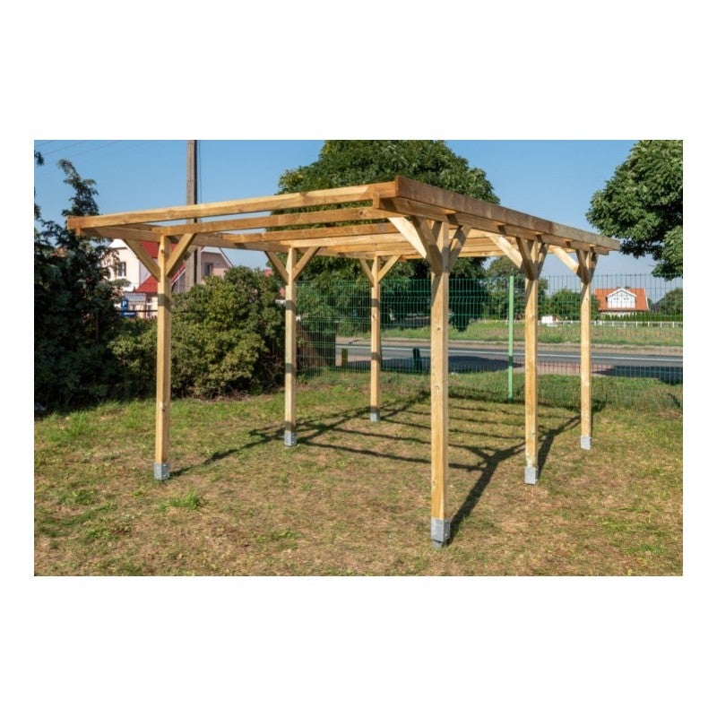 Carport, abri de voiture 3.04x5.12 m - 15.57 m2 - CAR16 - ALTANKA - 8