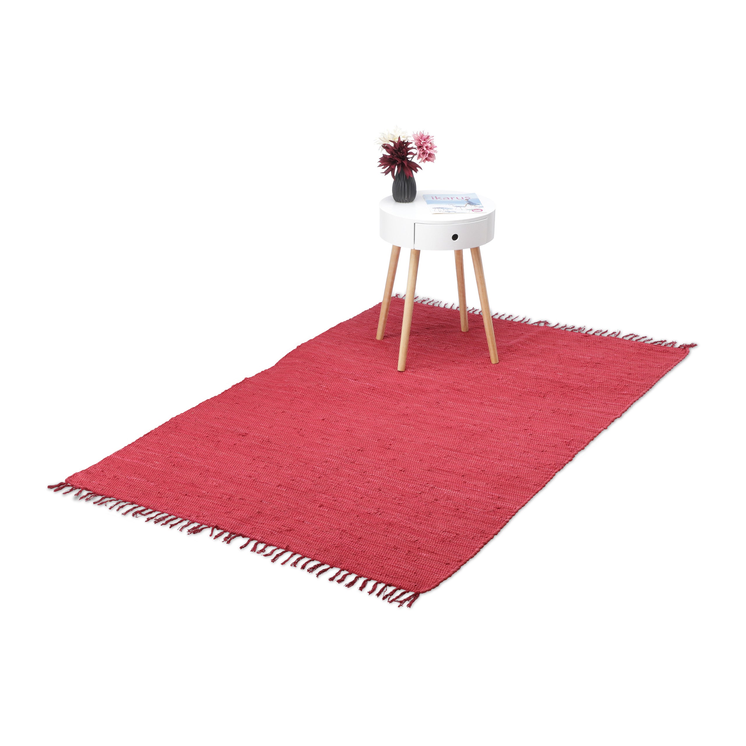Relaxdays Paillasson caoutchouc, 60 x 40 cm, antidérapant, résistant, extérieur, tapis d’entrée