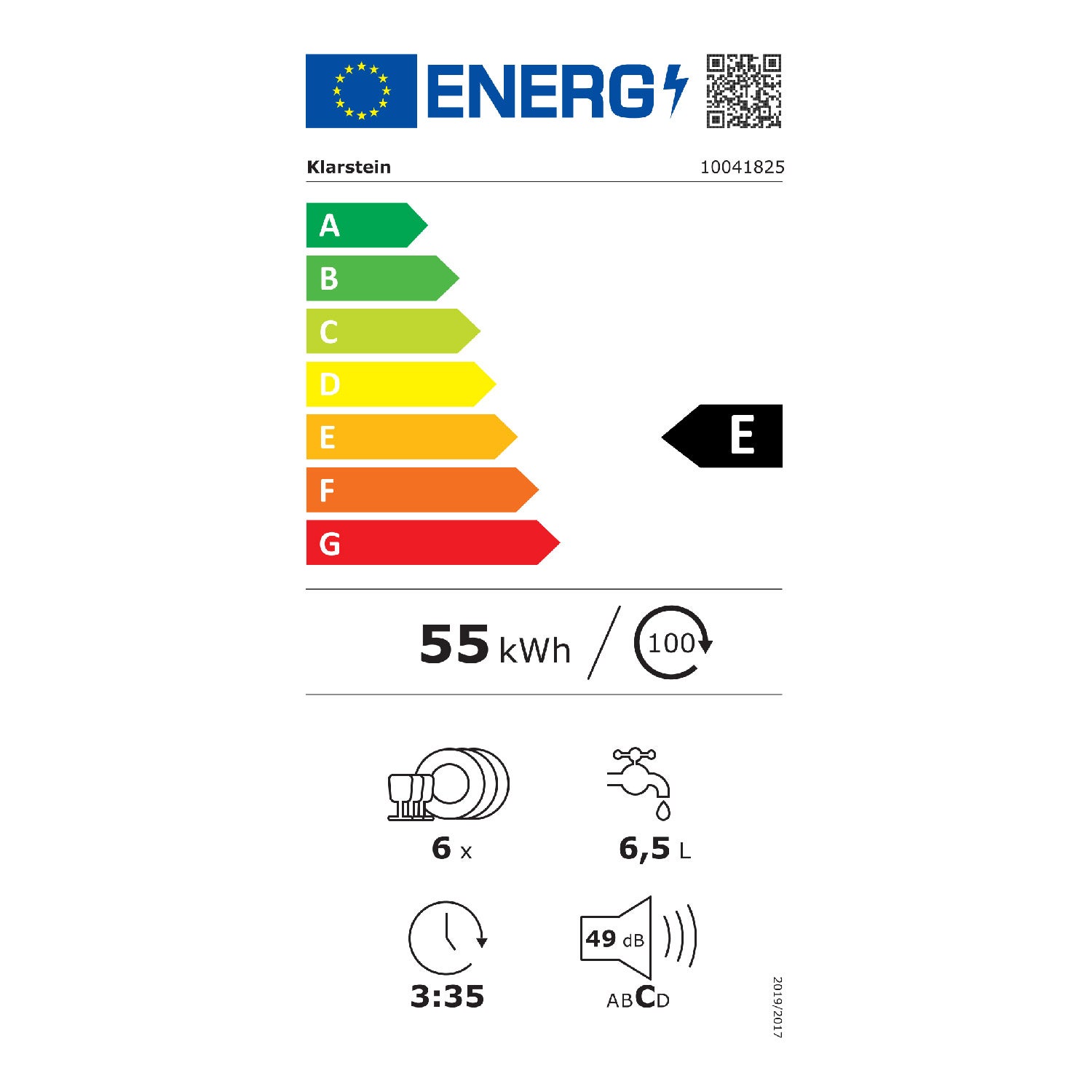 Lave-vaisselle - Klarstein Havasia UV 6 - lumière UV - pose libre - 6 programmes - 1380 W - Noir - 7