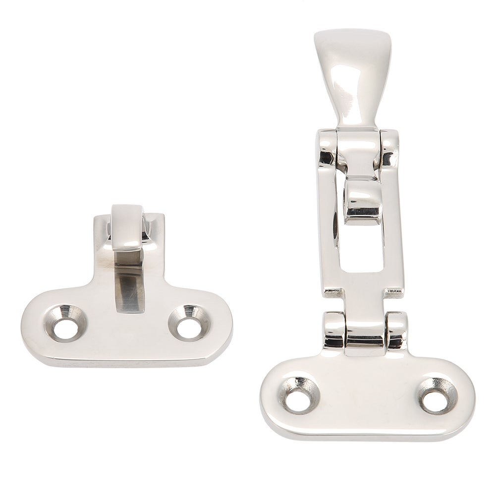 Lot 2 Verrous Bateau Acier Inox 304 – Miroir, Anti-Bruit, 5 Mm – Pour Armoires Et Coffres Marins