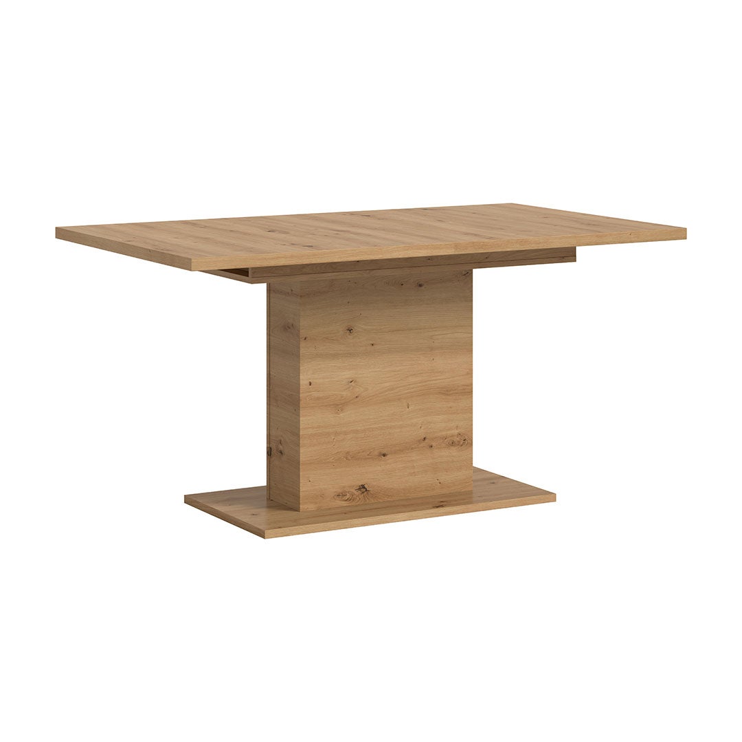 Motion stół do jadalni podstawa kolumnowa 90x150/190 cm z 1 wkładką dąb dekor.