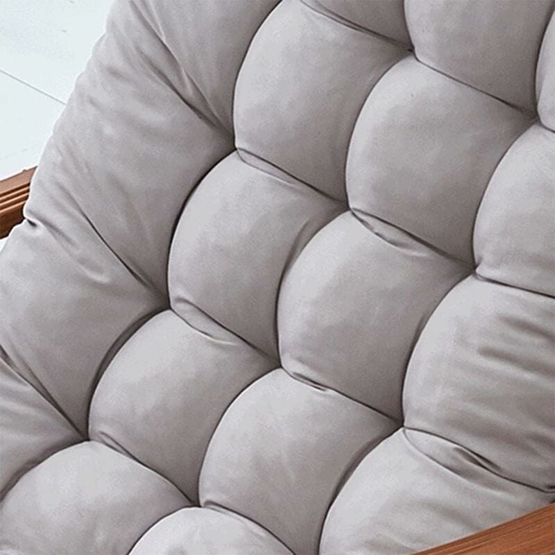 Coussin rectangulaire en coton pour banc de jardin 2 ou 3&nbsp;places, 8&nbsp;cm d'épaisseur, pour chaise longue, , intérieur et extérieur, gris, 110 x 40&nbsp;cm - 4