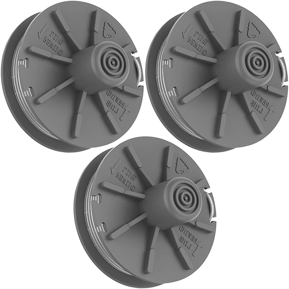 Szpula z żyłką tnącą, 3 sztuki, szpula do podkaszarki Turbo 5307-20, kabel 6 m, szpula zapasowa do podkaszarki Gardena