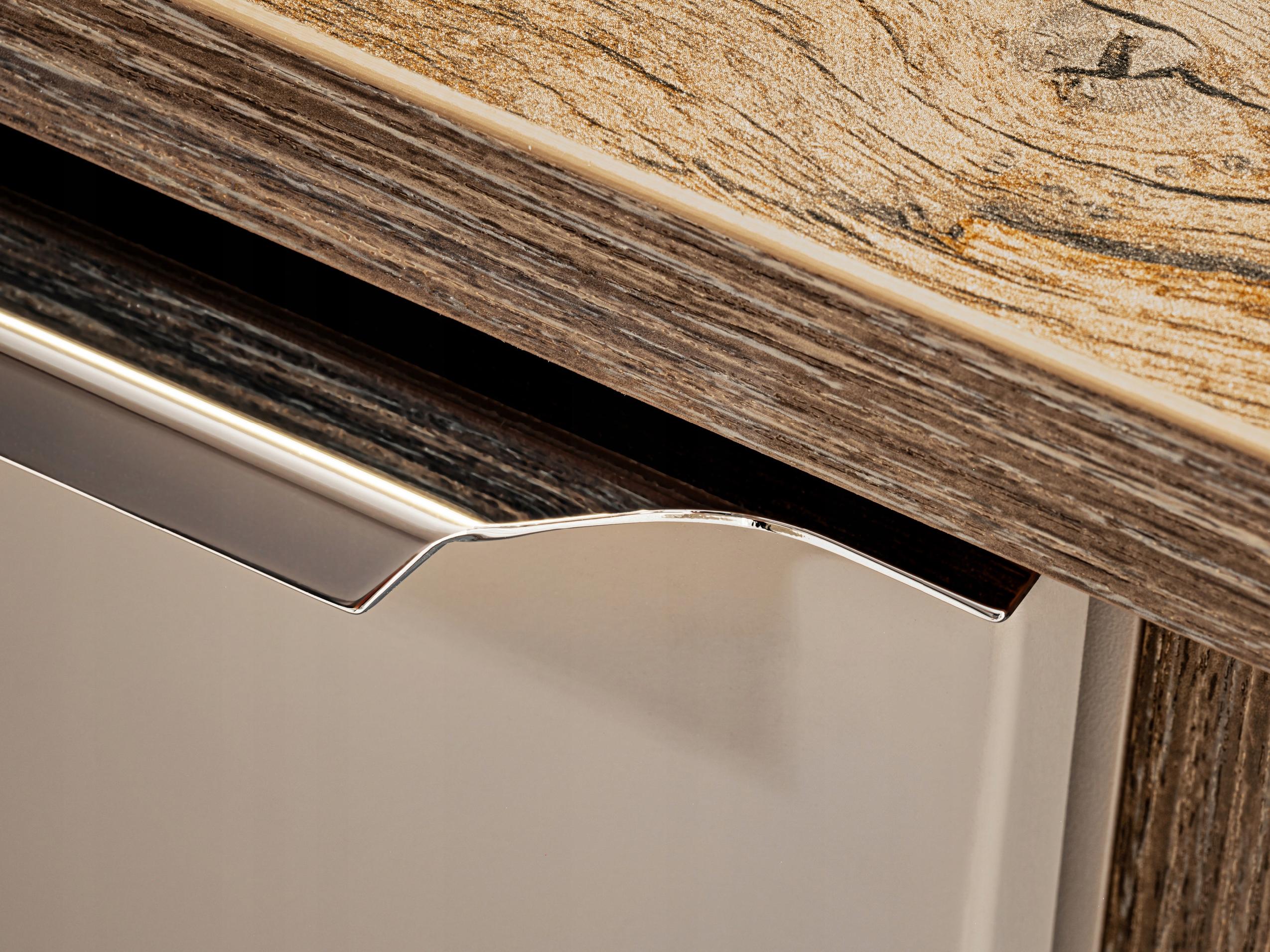 Szafka łazienkowa SANTA FE 180 cm taupe z regałem pod umywalki - 6