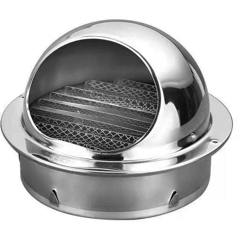 Grilă de ventilație rotundă din oțel inoxidabil de 80 mm cu plasă de țânțari, pentru ventilație