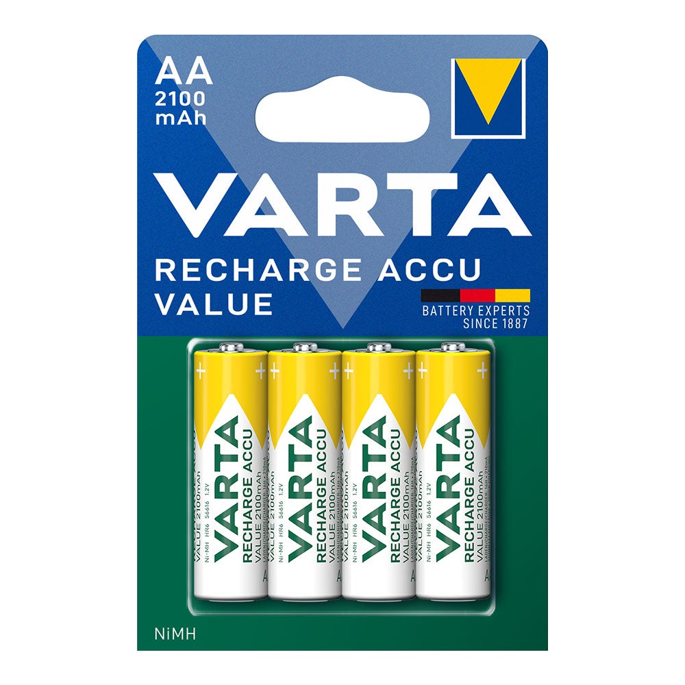 Pile varta rechargeable accu aa - lr06 2100ma (emballage 4 unit) ø14,5x50,5mm - 3