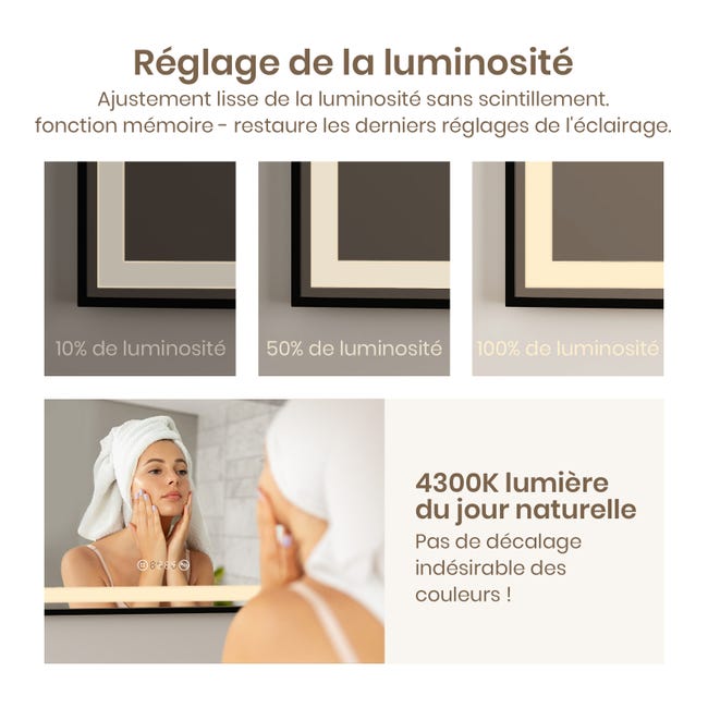 EMKE Specchi luminosi per bagno Retroilluminato a LED, Specchio dal EMKE Specchi luminosi per bagno Retroilluminato a LED, Specchio dal