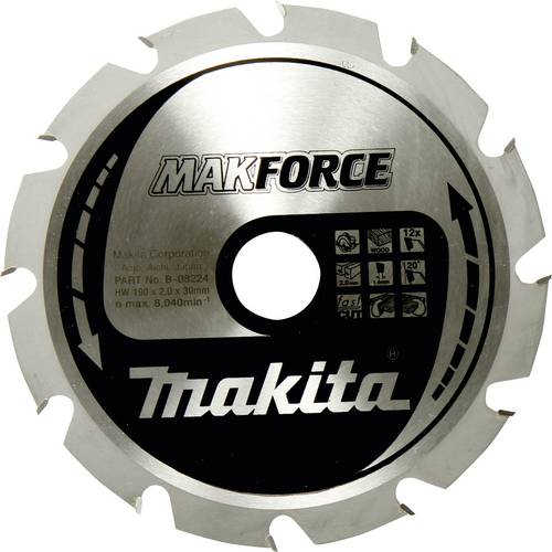 Ostrze piły Makita MAKFORCE 190x30x60Z - B-32390