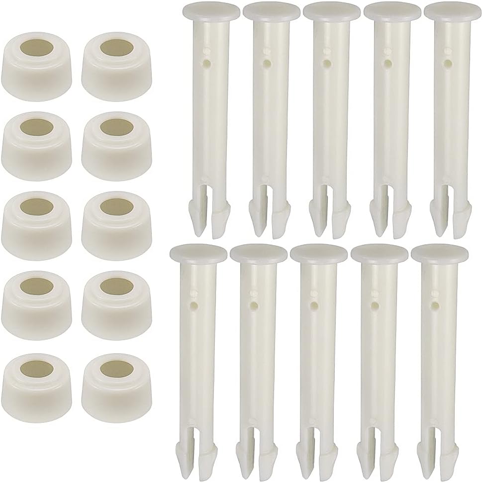 10 sztuk plastikowych kołków do basenów Intex z okrągłą metalową ramą, części zamienne do uszczelek basenowych, (6 cm/2,36 cala)