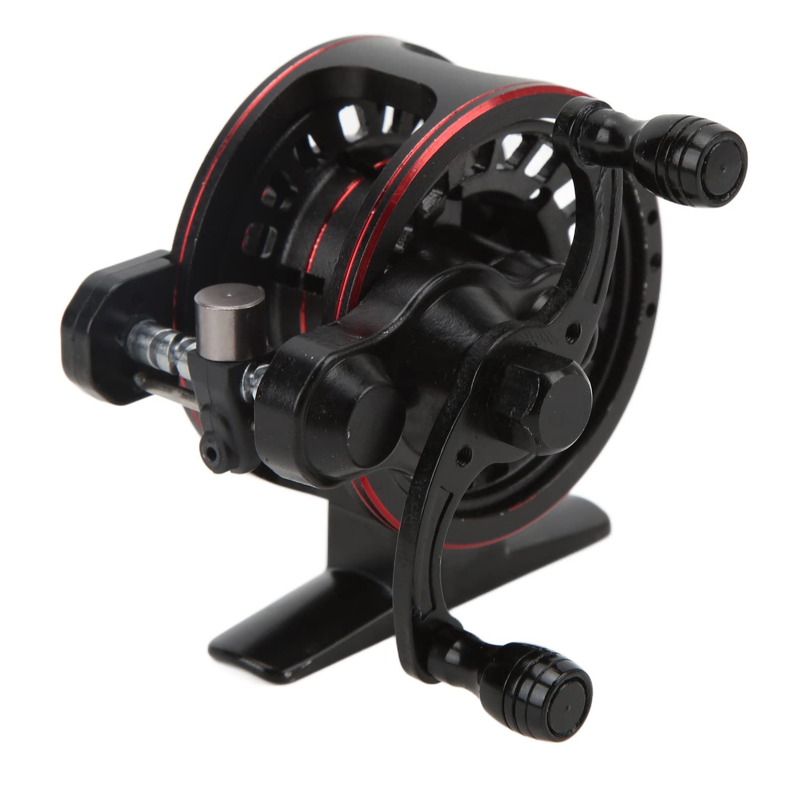 Mulinello da pesca a mosca in metallo, rapporto di velocità 3.0:1 Mulinello da pesca sul ghiaccio anteriore destro sinistro (mano destra) - 9