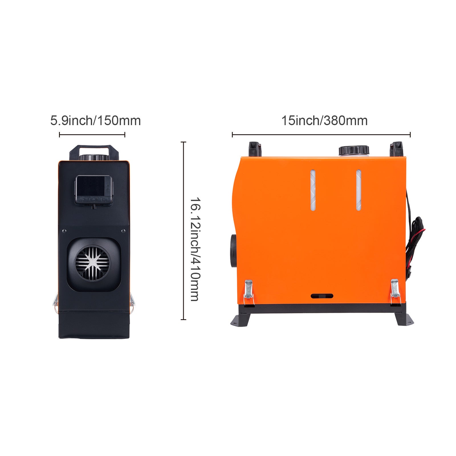 Chauffage Auxiliaire Diesel 12V 8kW Avec Télécommande Et écran LCD - Pour Voiture, Camping-car, Camion - Rouge - Installation Facile