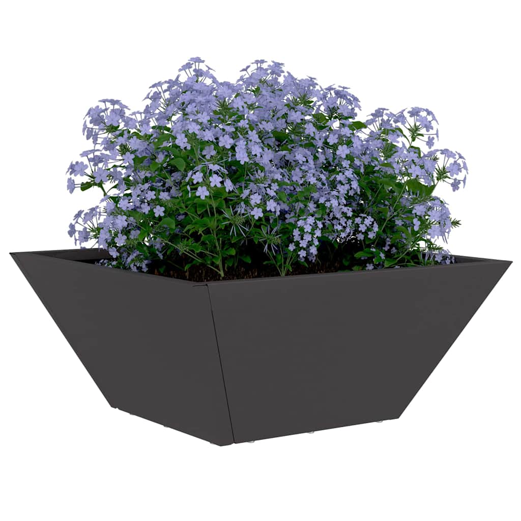 Lote de 5 jardineras - Forma trapezoidal - Acero laminado en frío ...