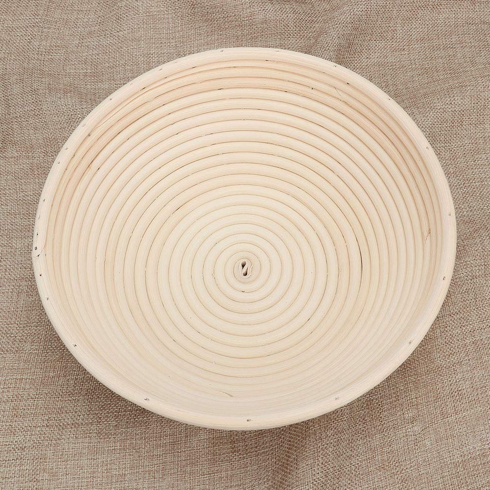 Juego de cestas redondas de ratán para fermentación de pan Banneton Brotform (22 x 8,5) - 3