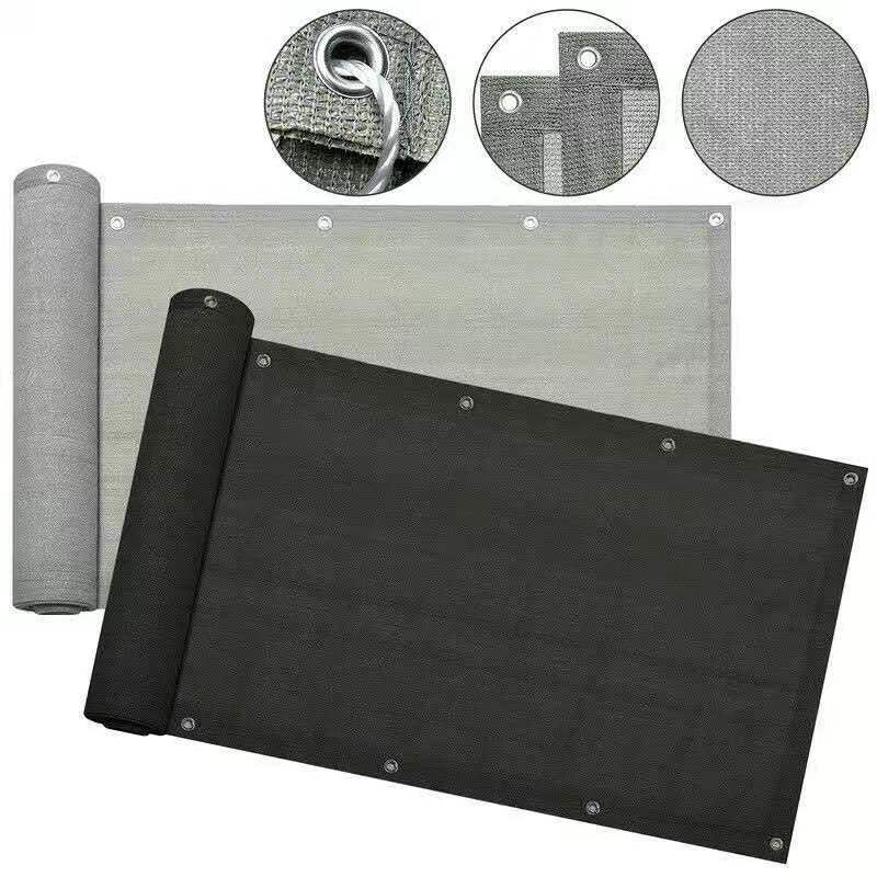 (90 x 600 cm) Brise-vue pour balcon et jardin Brise-vue en polyéthylène haute densité résistant au vent et aux UV et utilisable par tous les temps - 2
