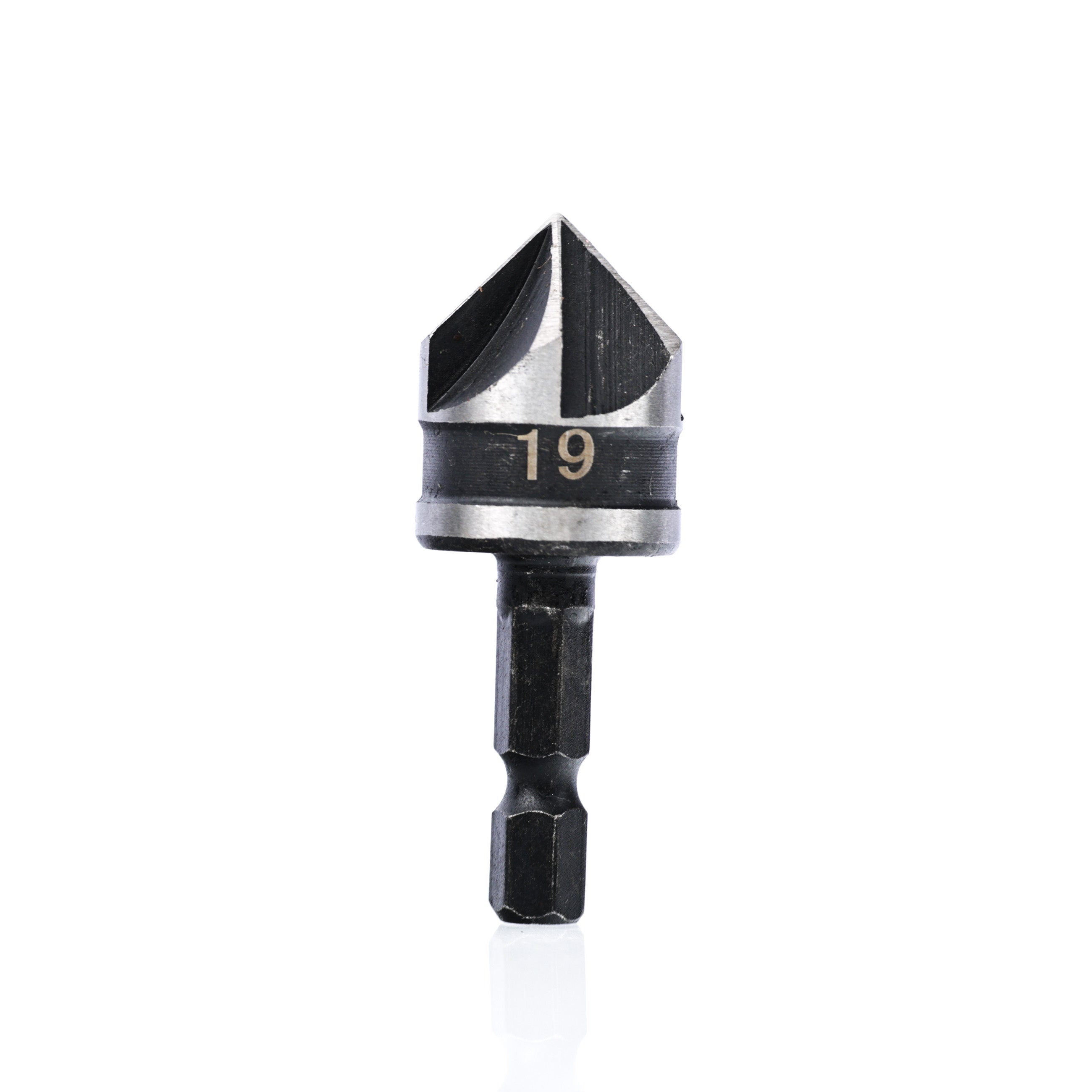 Fraise à Chanfreiner 12/16/19 mm – Set 3 Pièces | Acier Inox | Queue 1/4