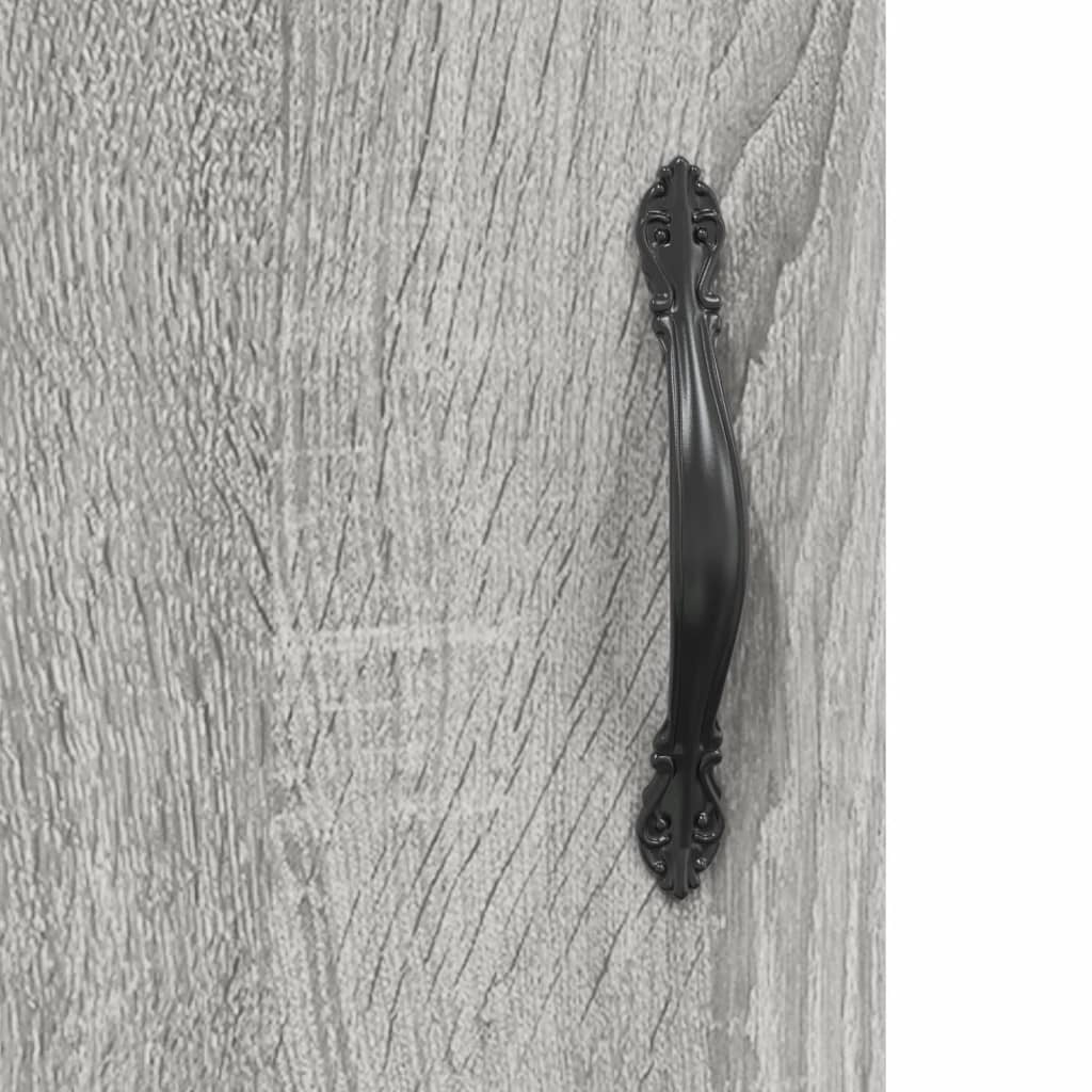 Meuble TV sonoma gris 150x30x50 bois d'ingénierie - 9