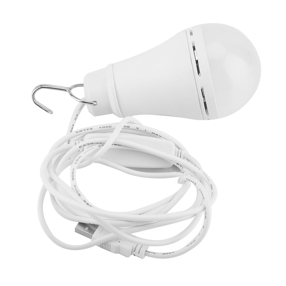 Lampadina LED USB da 5 V, luce di emergenza per campeggio, escursionismo, lettura a casa (10 W) - 2
