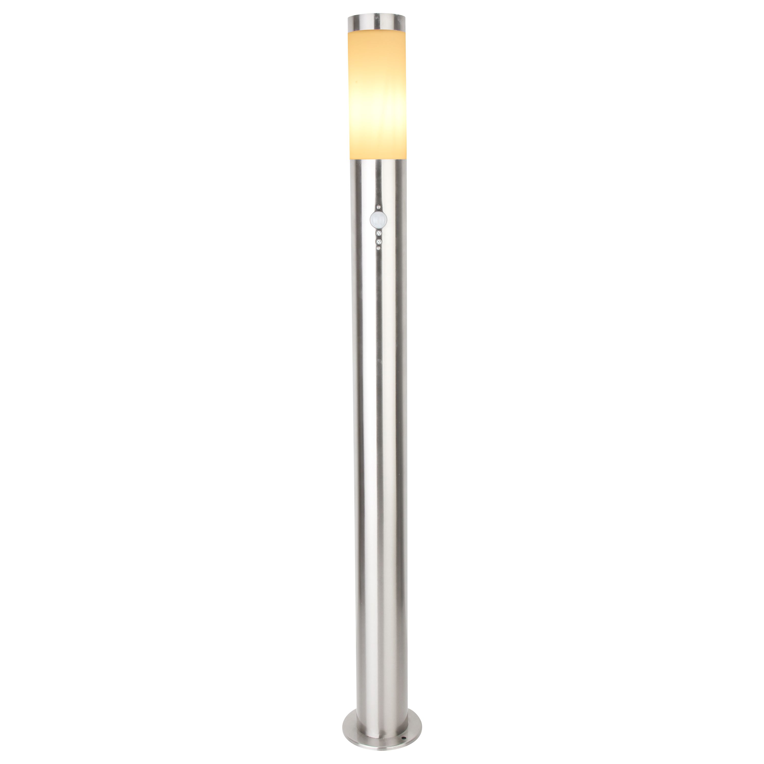 Lampione per esterni con sensore di movimento BERGEN - 1 x E27 max 25W - IP44 - Acciaio inox - INSPIRE - 4