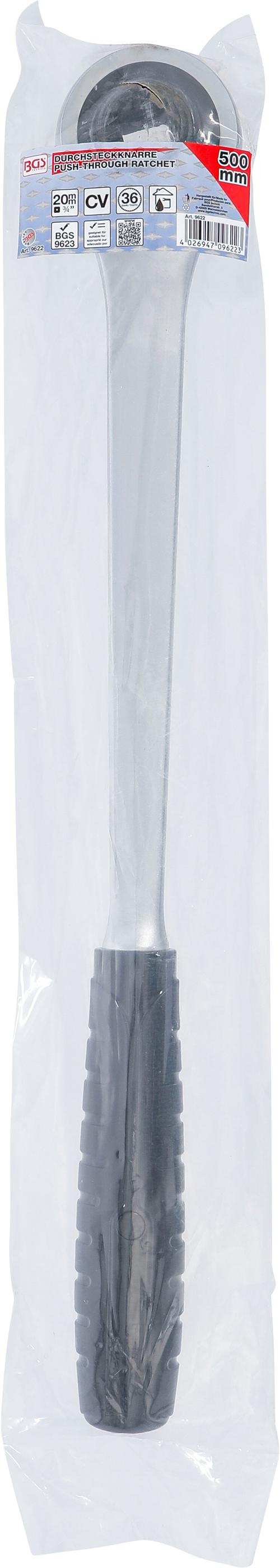 BGS Cliquet traversant | à carré femelle 20 mm (3/4