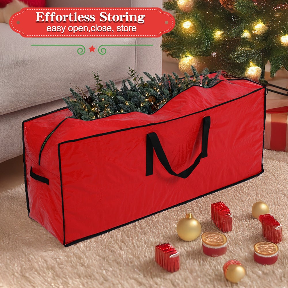 1 sac de rangement pour sapin de Noël artificiel, pouvant contenir un sapin de 2,3 m, avec fermeture éclair anti-poussière, pour l'intérieur. - 3