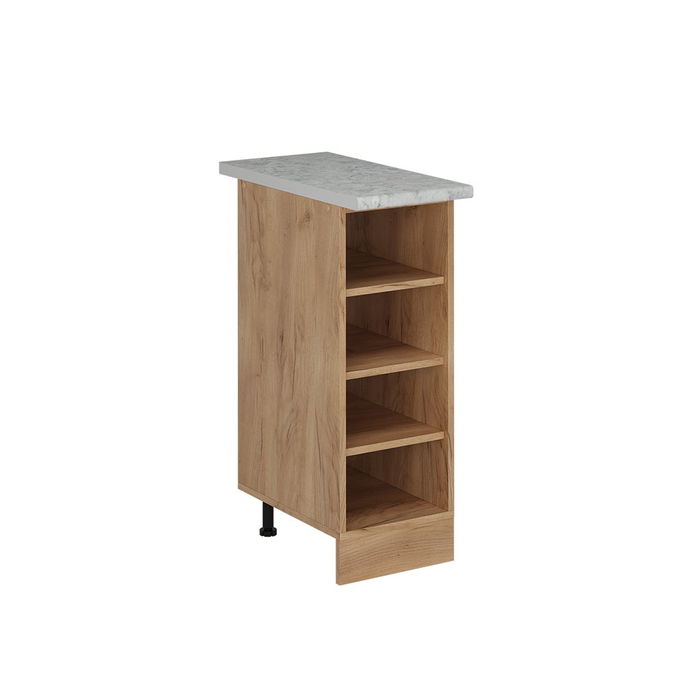 Vicco Półka kuchenna R-Line, Złoty dąb energetyczny, 30 cm , BR Marmur