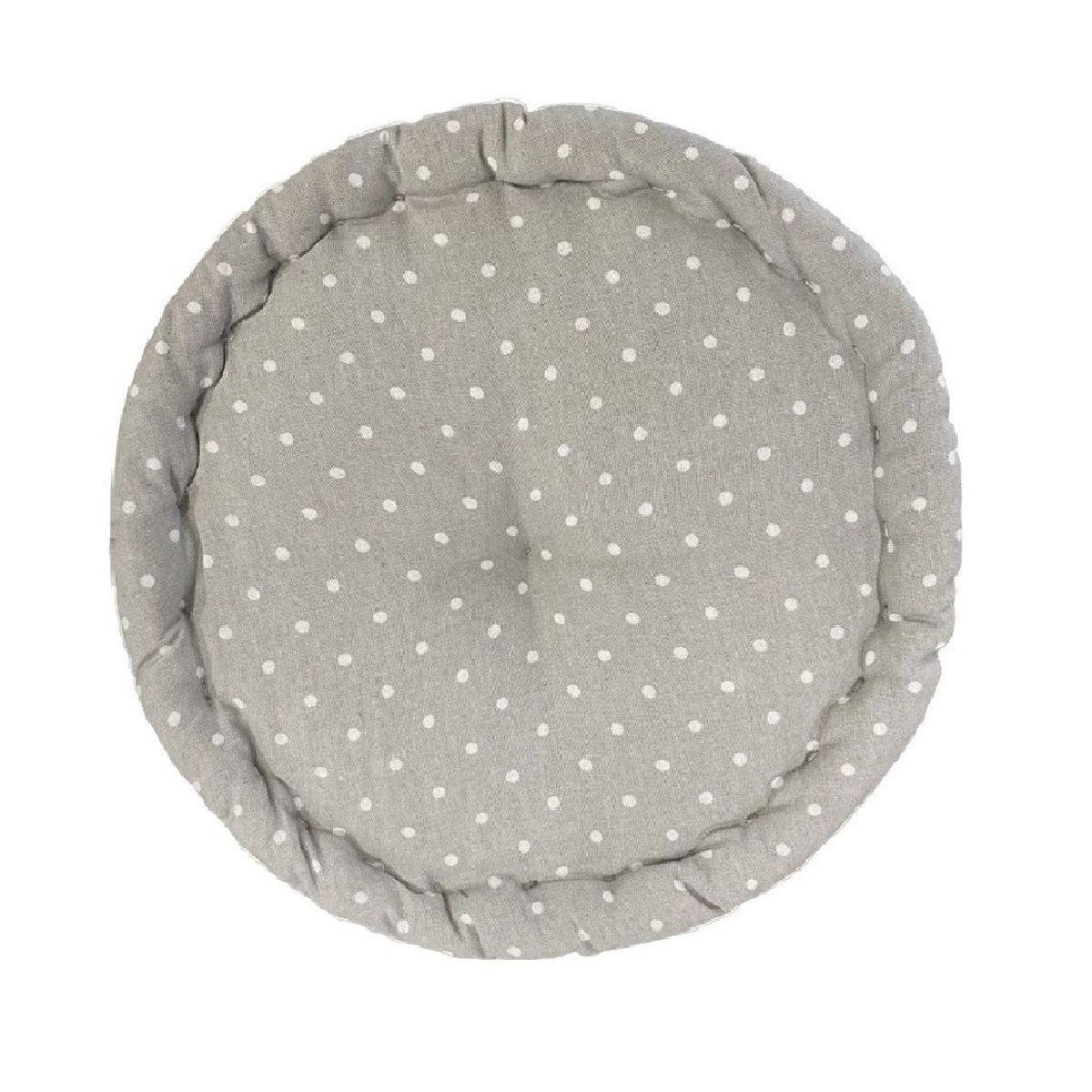 Almofada com pavimento circular, estampada, 100% algodão. M/CoraçãoAcero.14 40x10cm - 5