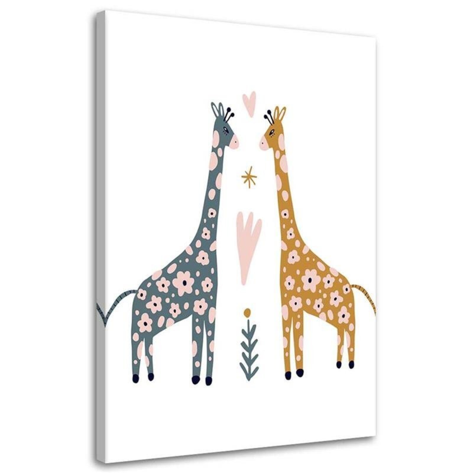Tableau girafe colorée - 20 x 30 cm - 4