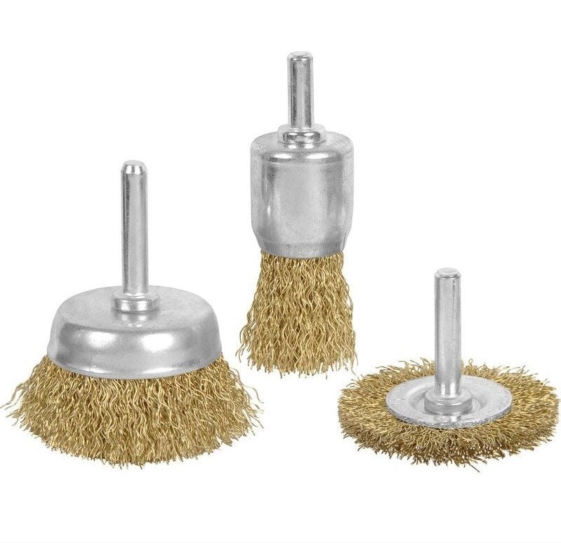 Zestaw 3 szczotek metalowych