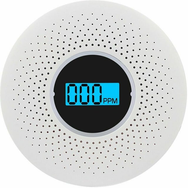 Détecteur de fumée et de monoxyde de carbone combiné avec alarme sonore d'affichage et alarme clignotante et Détecteur de fumée et de CO intelligent