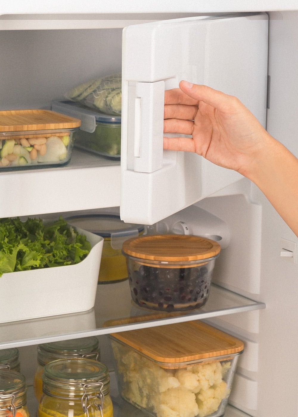 CREATE - FRIDGE RETRO 281L - Réfrigérateur rétro- Sauge - 7