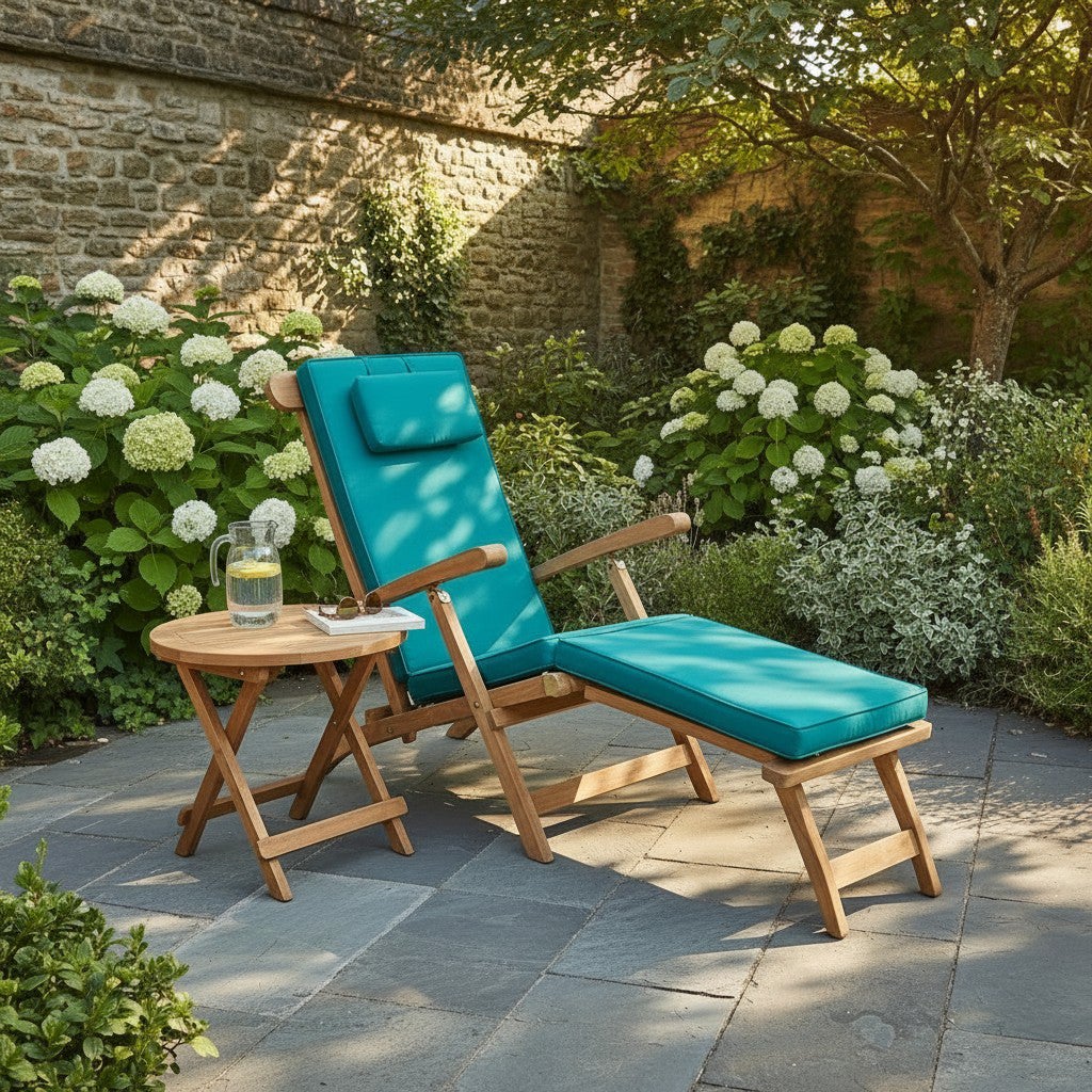 Chaise Longue en teck massif Bahia - 3