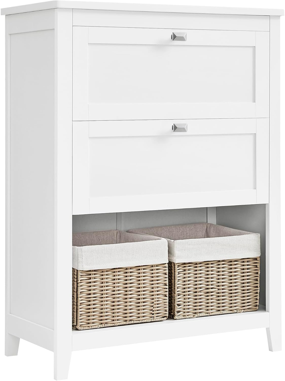 Vasagle Mueble De Baño, Armario De Baño, 2 Cajones Con Un Juego De Divisor Regulable, 2 Cestas, Aparador, 30 X 60 X 80 Cm, Nube Blanco , Leroy Merlin