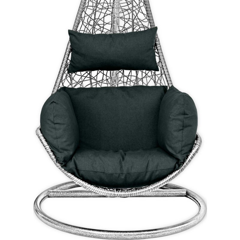 Poduszka na fotel wiszący AMPO ciemny szary wodoodporna 1 szt.