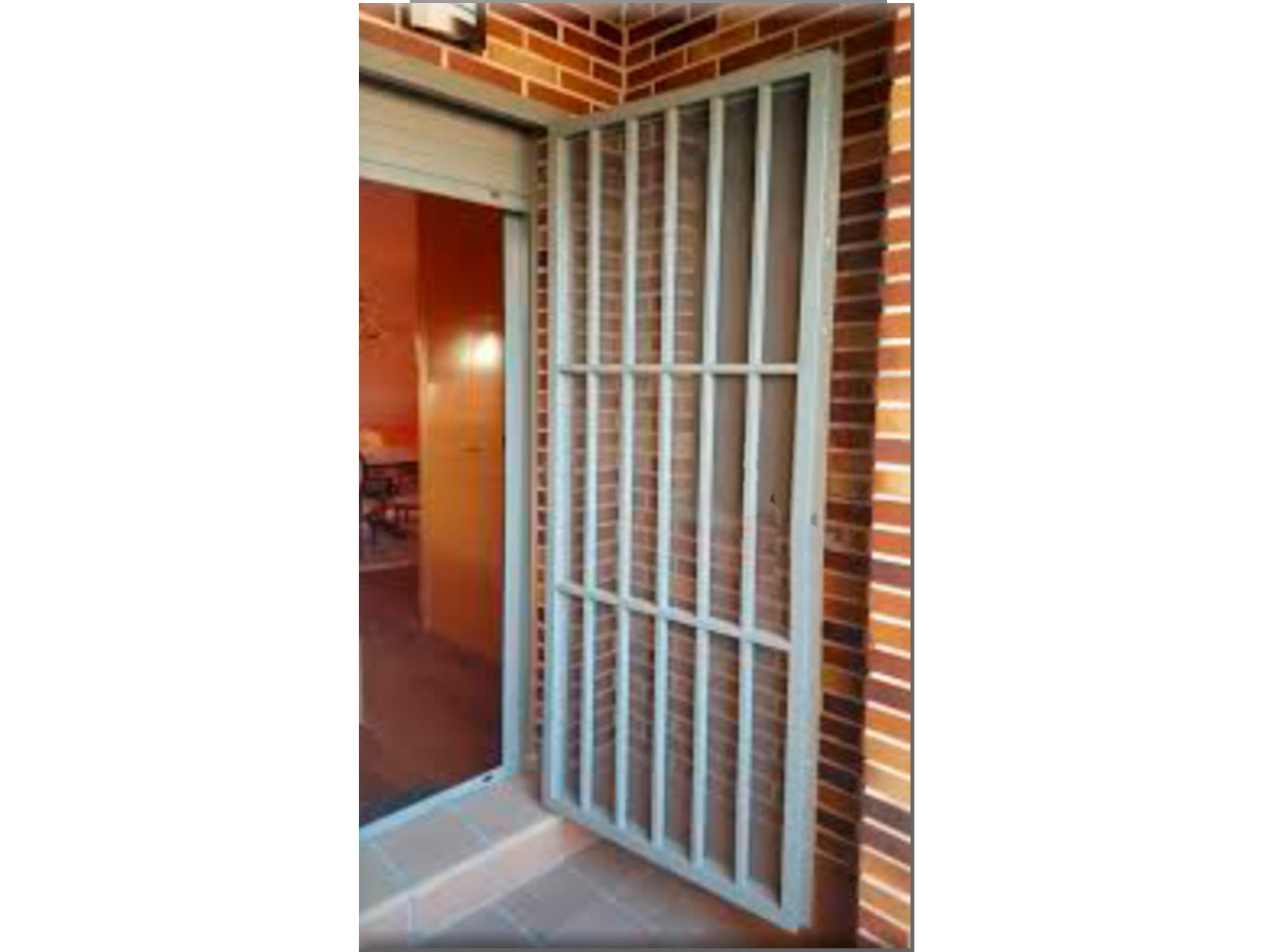 Cancello per porta regolabile bianco 70/120 - 170/225 cm - 2