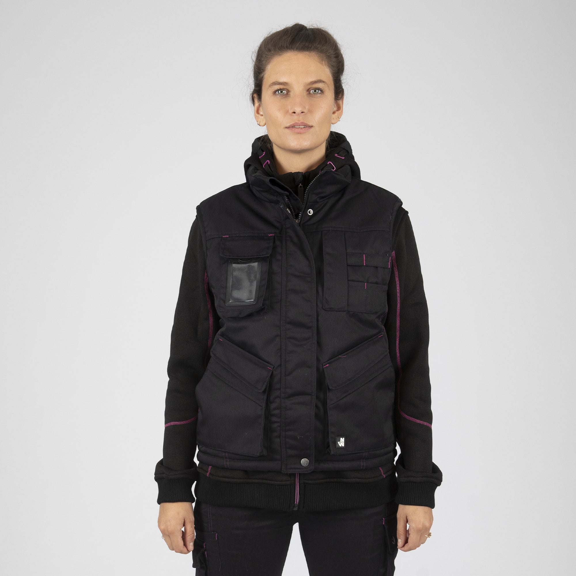 MARYSE GILET SENZA MANICHE 1452 Nero XL - 2