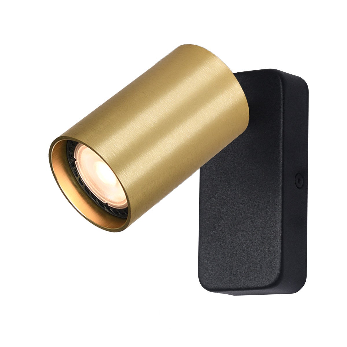 Kinkiet ścienny Nesto złoto-czarny 1xGU10x10W wym: 12 x 5,5 x 15 cm aluminium IP20 Italux
