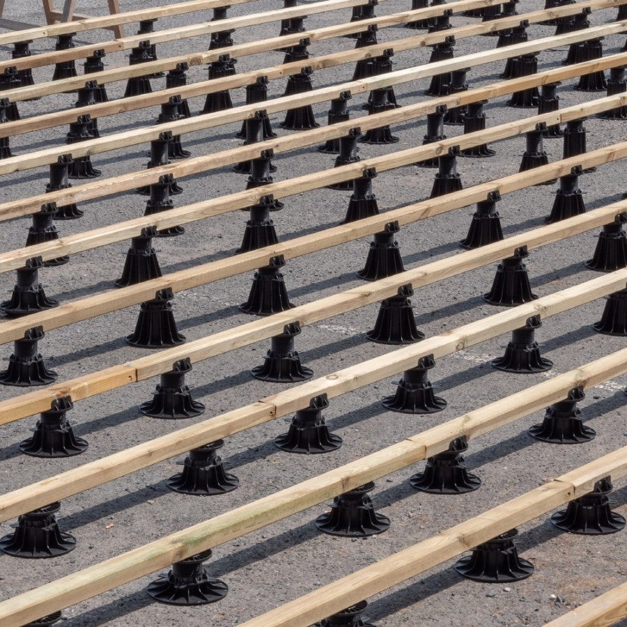 Plot de terrasse réglable pour lambourde/plot terrasse bois 80 à 140 mm - JOUPLAST - Carton de 10 plots - 5