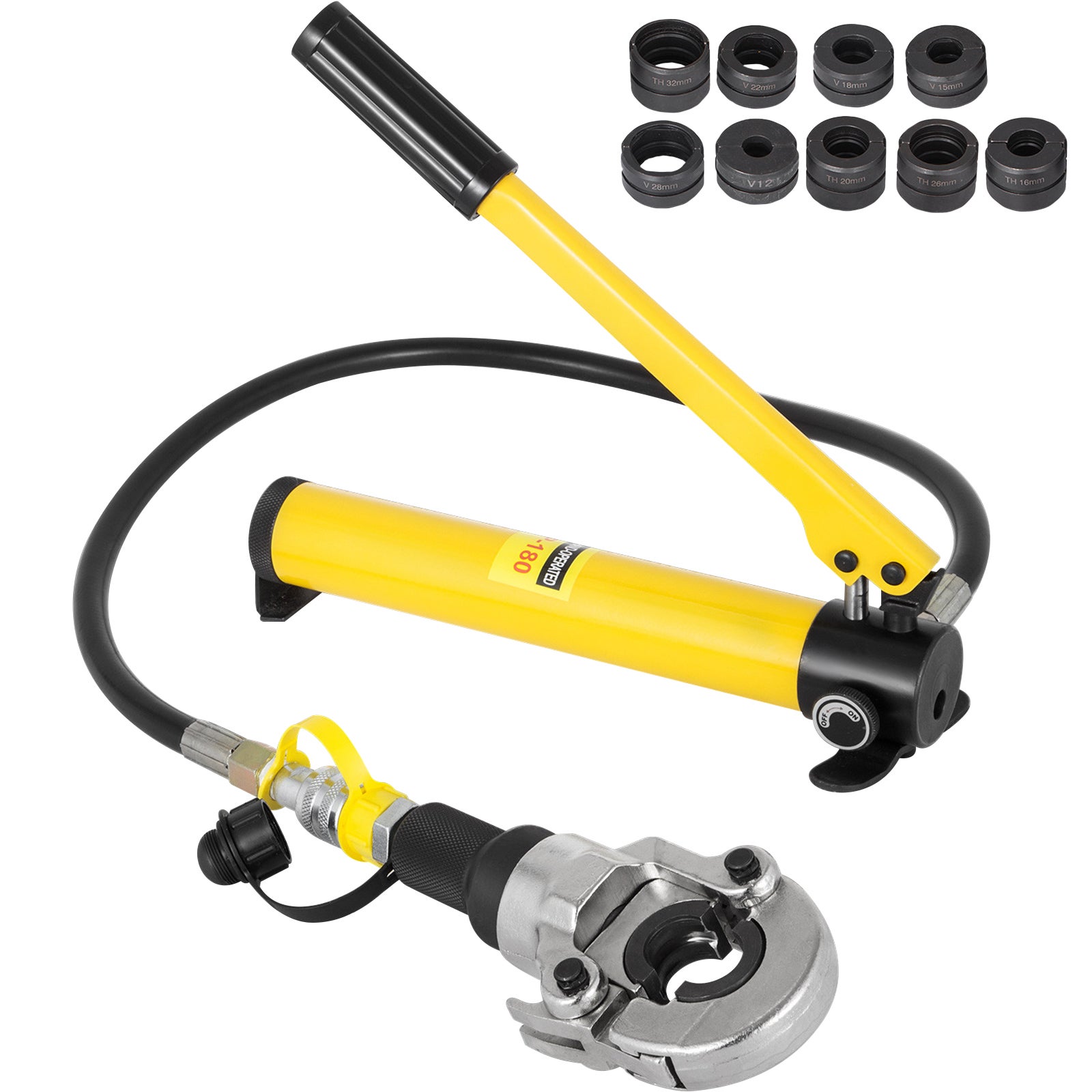 Pinze di crimpatura idraulica SucceBuy,mascelle 6t testa rotante 360 ​​°, strumento portatile per tubi compositi - 4