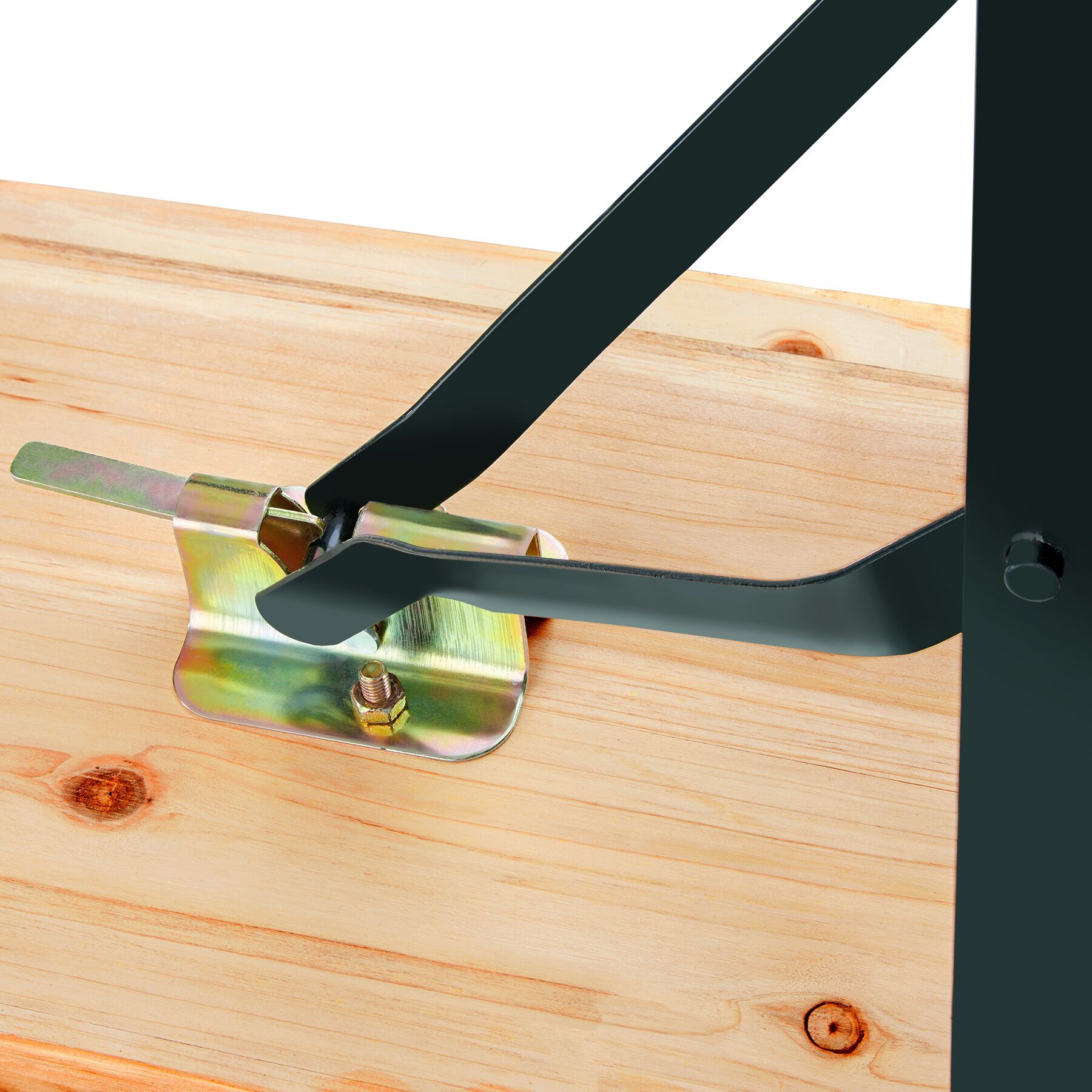 Ensemble de table et bancs en acier et bois 3 pièces pliables pour 8 personnes TECTAKE - 7