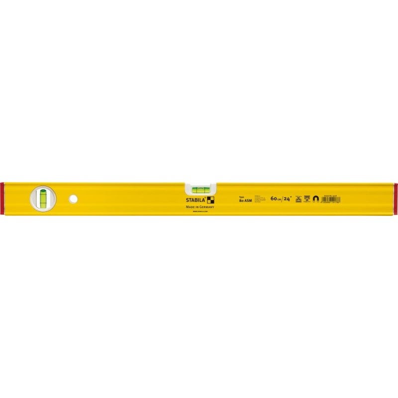 STABILA poziomnica 80 ASM 100cm aluminiowa żółta ± 0,5 mm/m - 19180